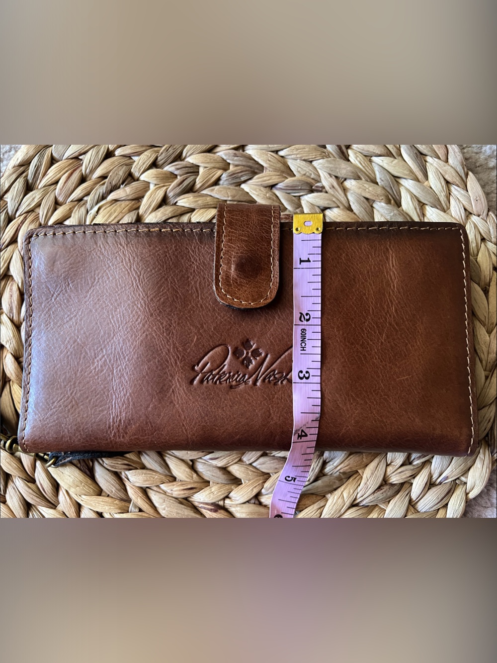 Patricia Nash Valentia Snap 2-in-1 Leather Wallet Wristlet - Picture 8 of 9
